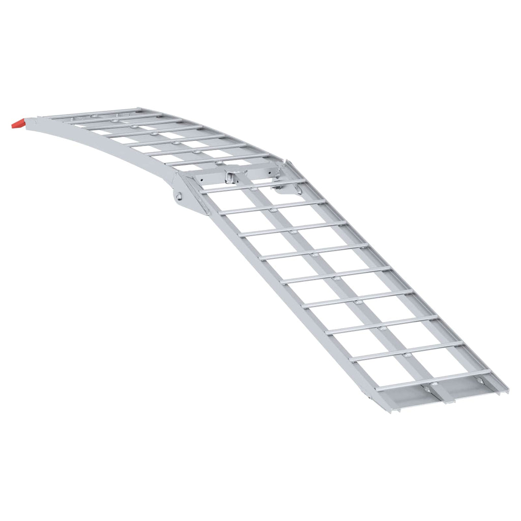 vidaXL Motorcykel Ramp Silver 340 kg per styck Aluminium