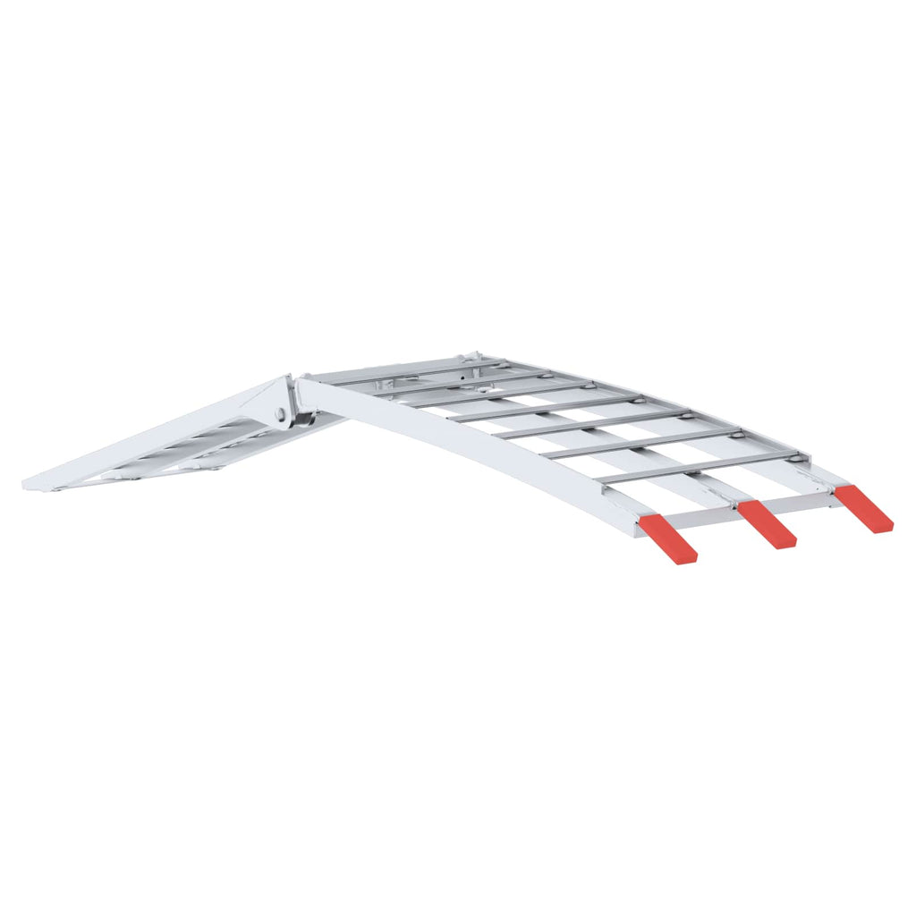 vidaXL Motorcykel Ramp Silver 340 kg per styck Aluminium