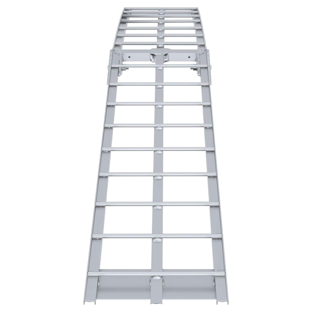 vidaXL Motorcykel Ramp Silver 340 kg per styck Aluminium