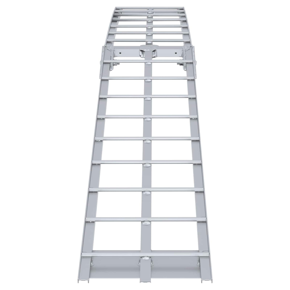 vidaXL Motorcykel Ramp Silver 340 kg per styck Aluminium