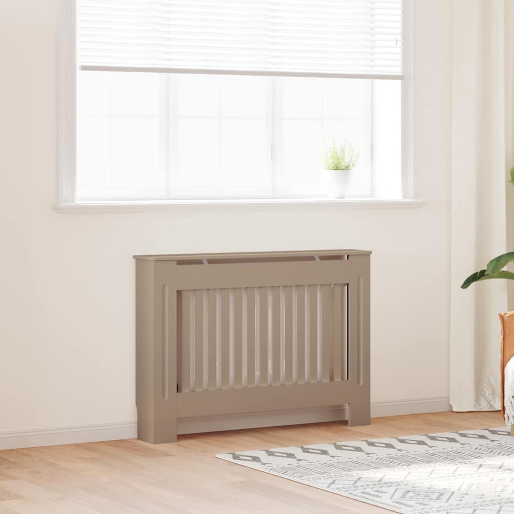 vidaXL Radiatorlock 2 st Sonoma-ek 112 x 19 x 81,5 cm Konstruerat trä