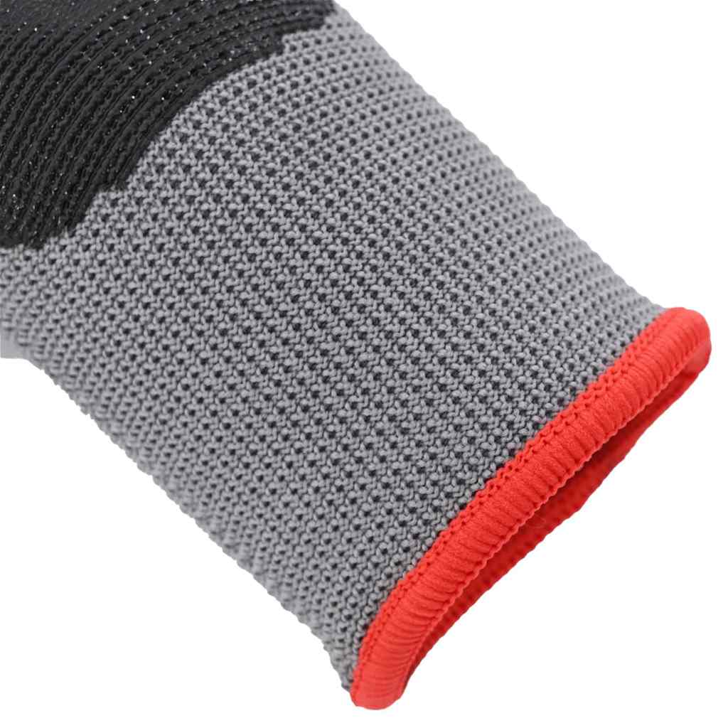 vidaXL Arbetshandskar 12 st Grå och svart 7 / S Polyester