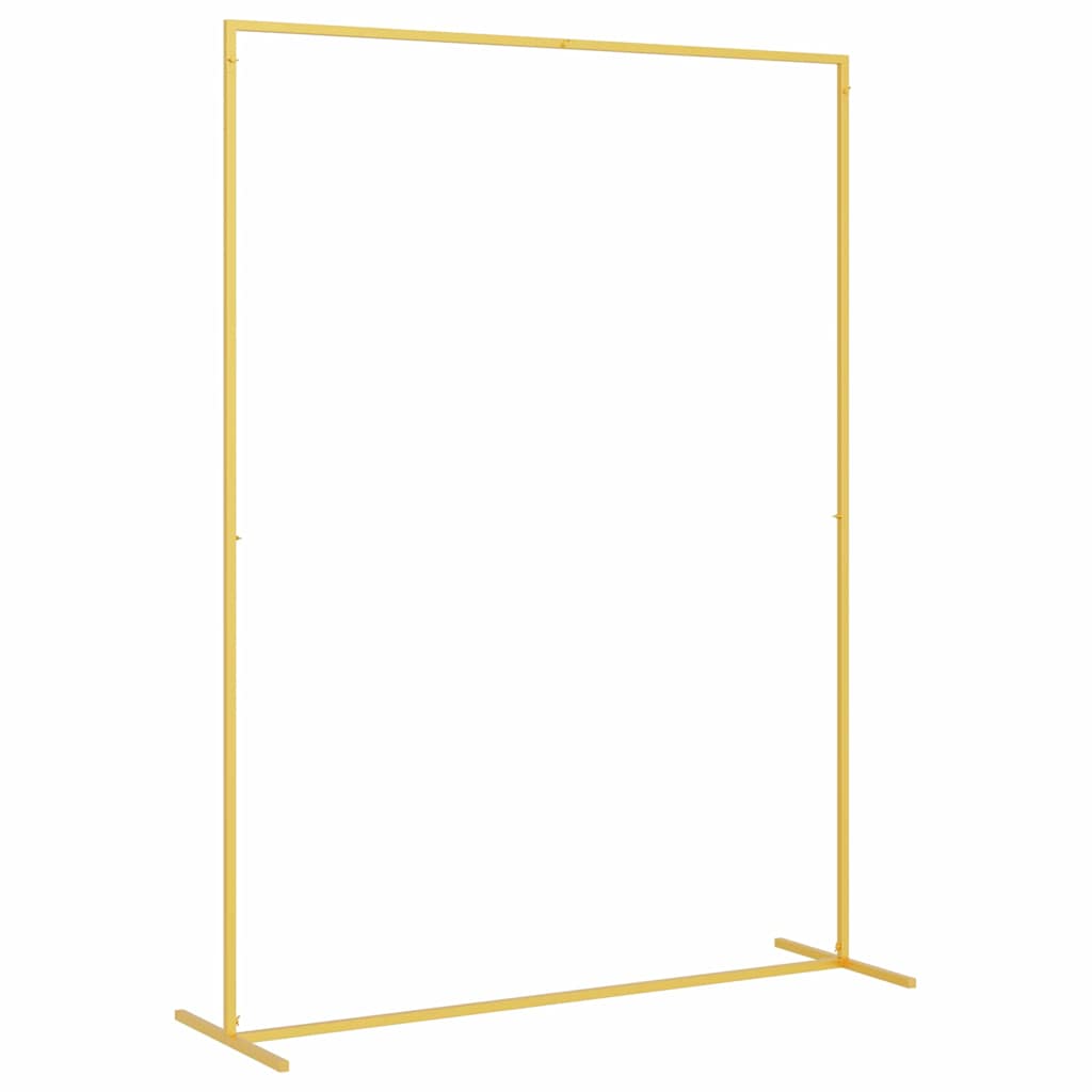 vidaXL Bröllopsbåge Guld 150 x 49,5 x 200 cm Stål