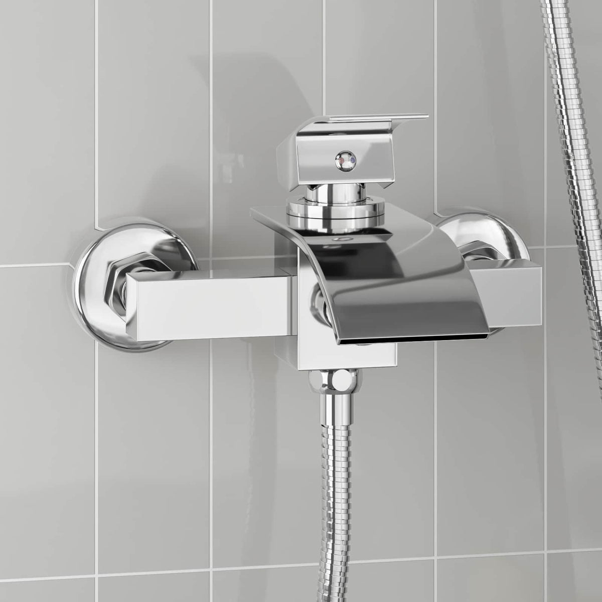 vidaXL Duschblandare Krom G 1/2 tum
