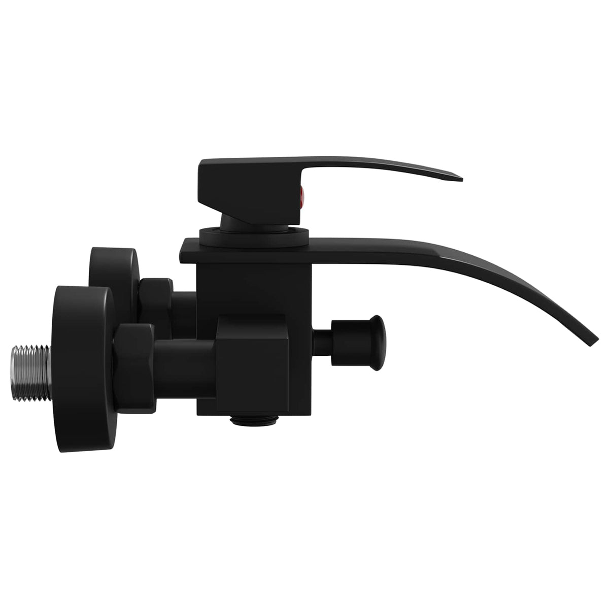 vidaXL Duschblandare Svart G 1/2 tum