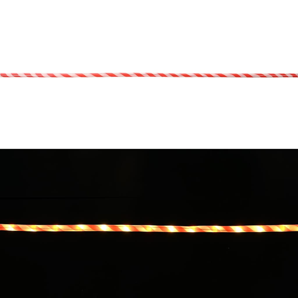 vidaXL Ljuslina med Rope lights Varmvit 20 m PVC