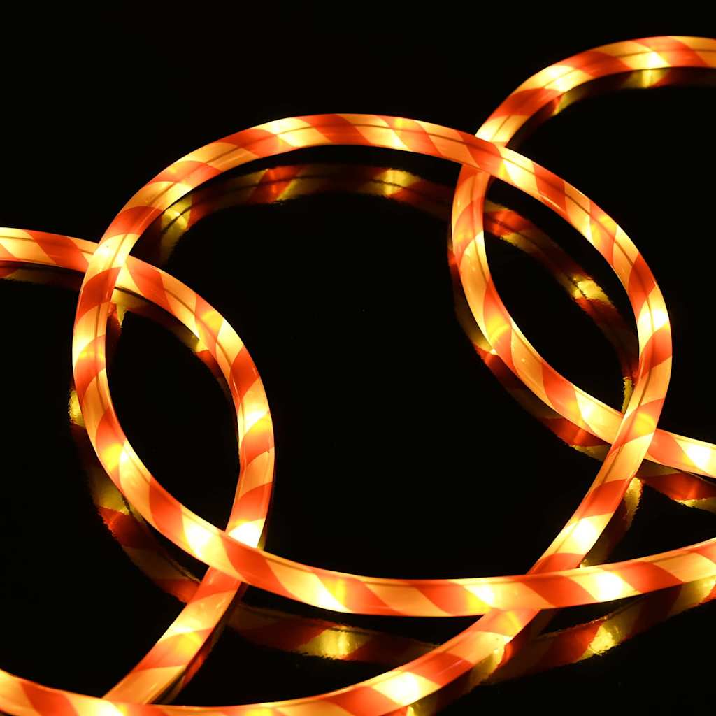 vidaXL Ljuslina med Rope lights Varmvit 20 m PVC
