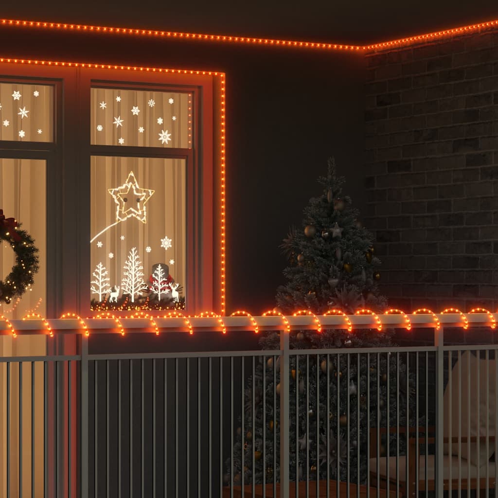 vidaXL Ljuslina med Rope lights Varmvit 20 m PVC