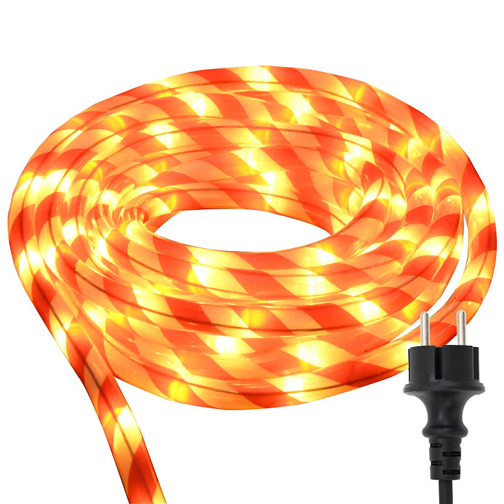 vidaXL Ljuslina med Rope lights Varmvit 20 m PVC