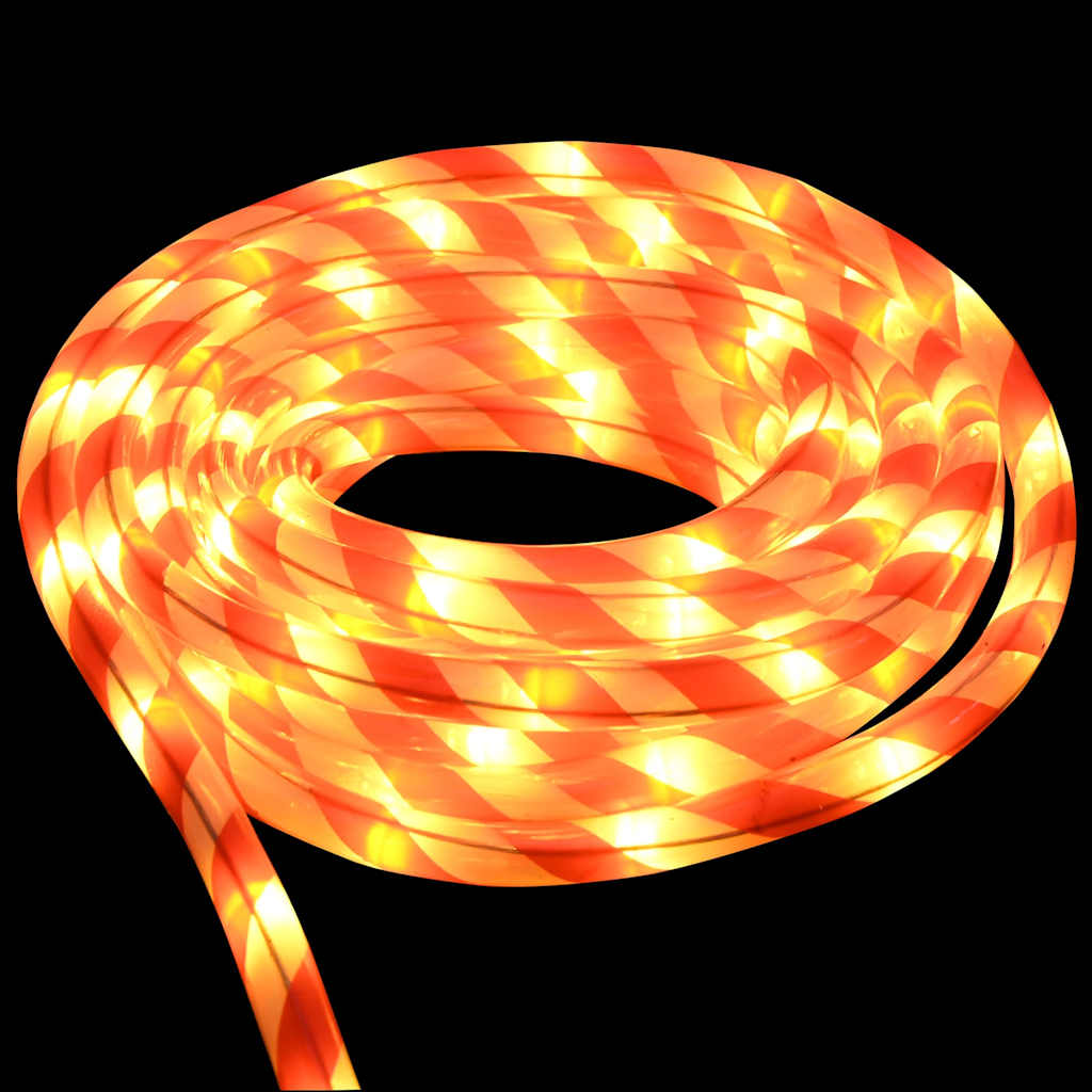 vidaXL Ljuslina med Rope lights Varmvit 20 m PVC