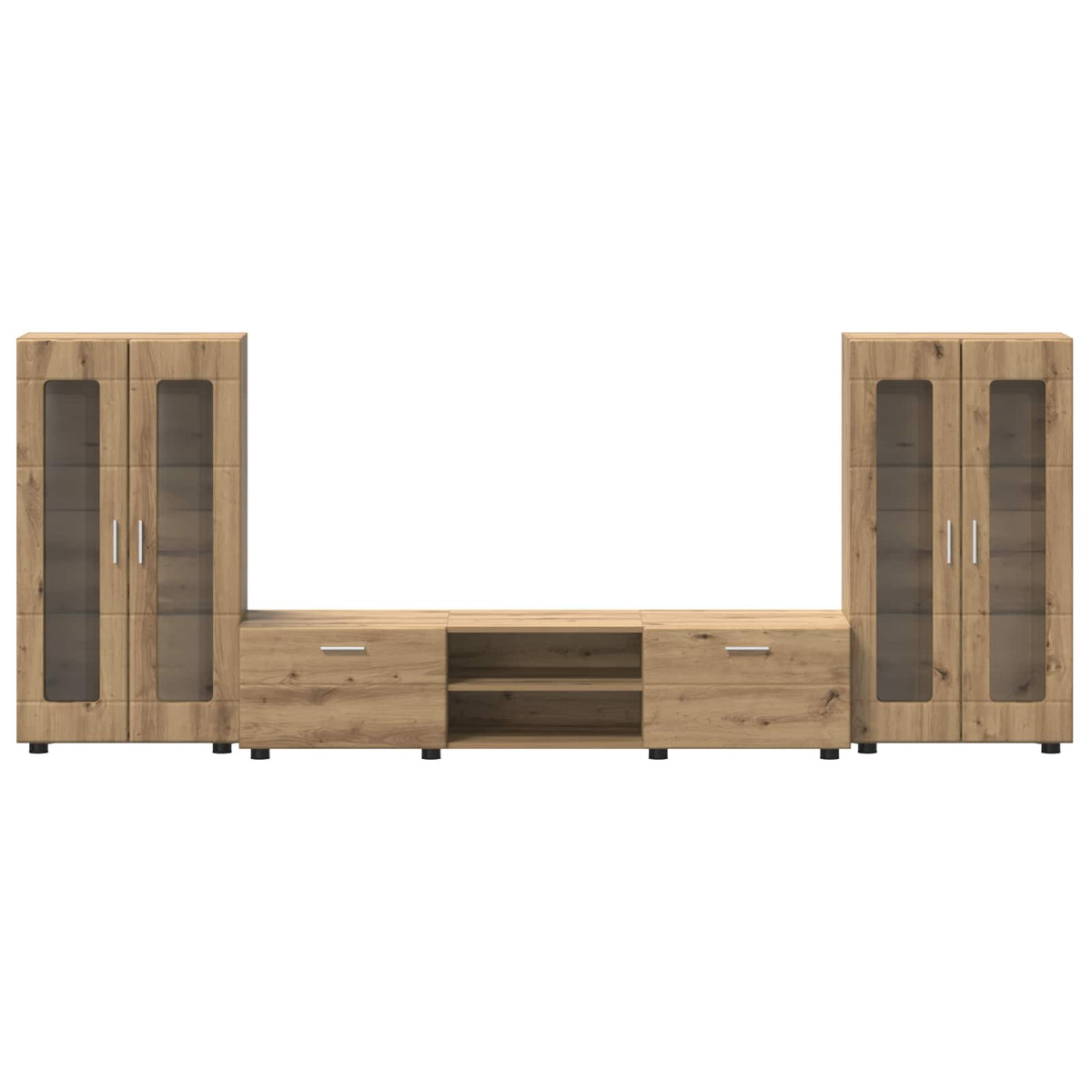 vidaXL TV-bänkset FLORIN 3 st 150 x 39 x 30 cm Artisan-ek
