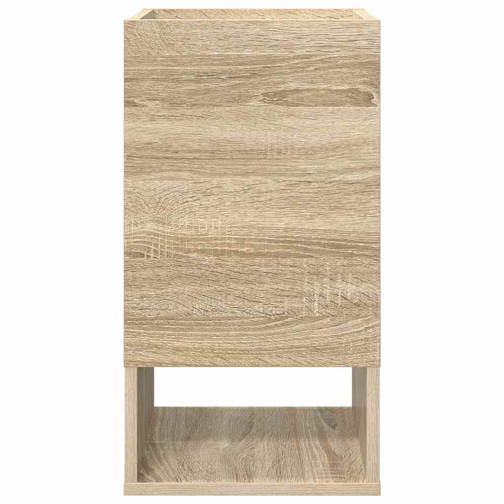 vidaXL Sidobord Sonoma-ek 30 x 30 x 56 cm Konstruerat trä