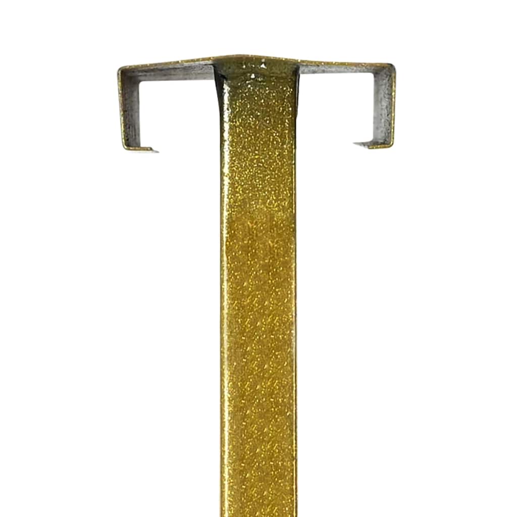 vidaXL Mässmontrar Guld 30 x 23,5 x 210 cm Stål