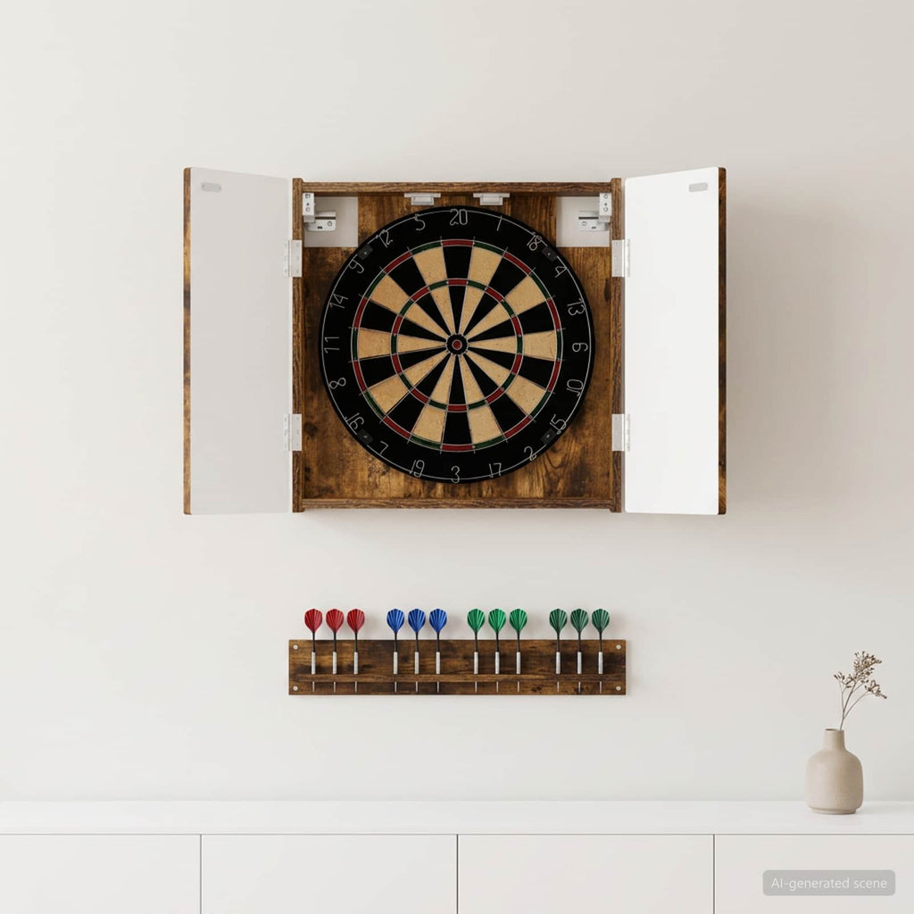 vidaXL Darttavla Skåp ALKMAAR Rökt ek 52,5 x 10,5 x 53,5 cm