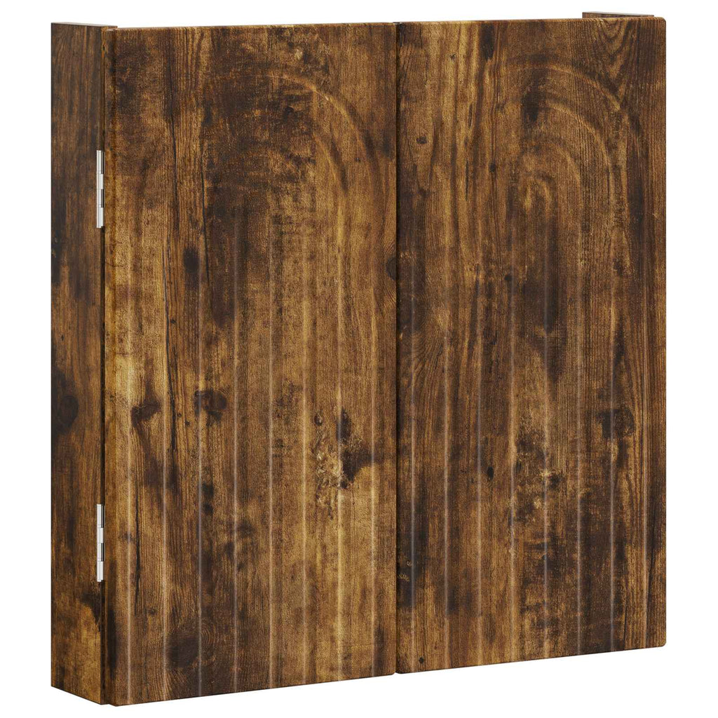 vidaXL Darttavla Skåp ALKMAAR Rökt ek 52,5 x 10,5 x 53,5 cm