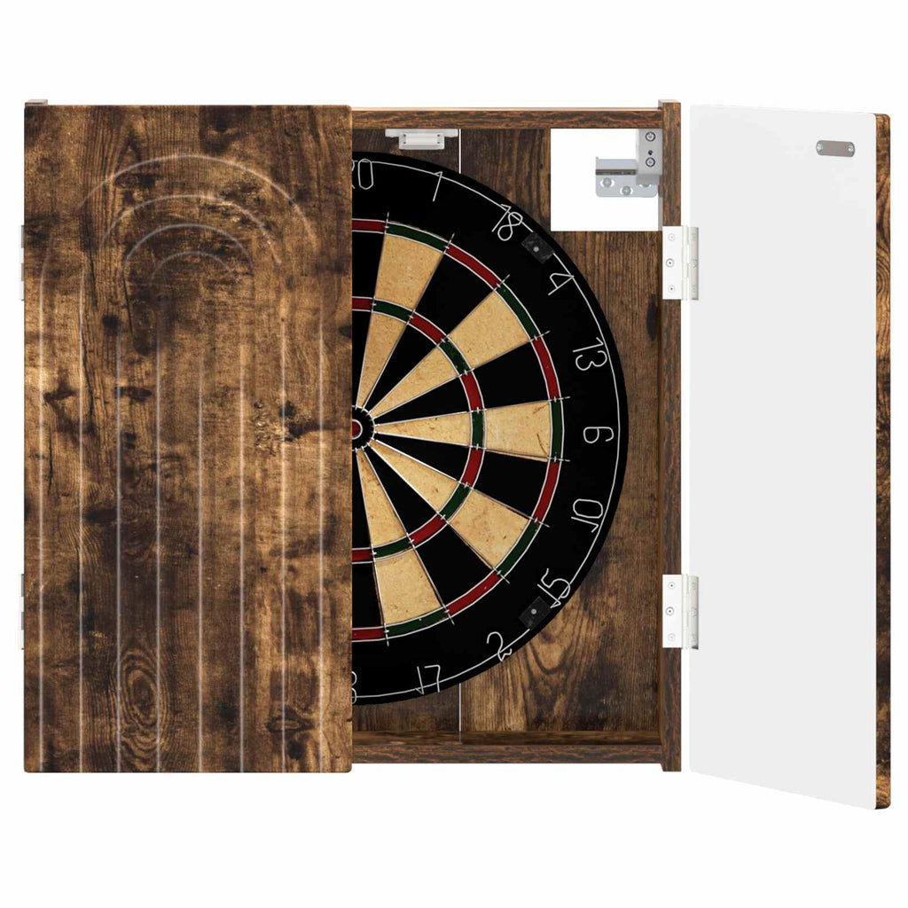 vidaXL Darttavla Skåp ALKMAAR Rökt ek 52,5 x 10,5 x 53,5 cm