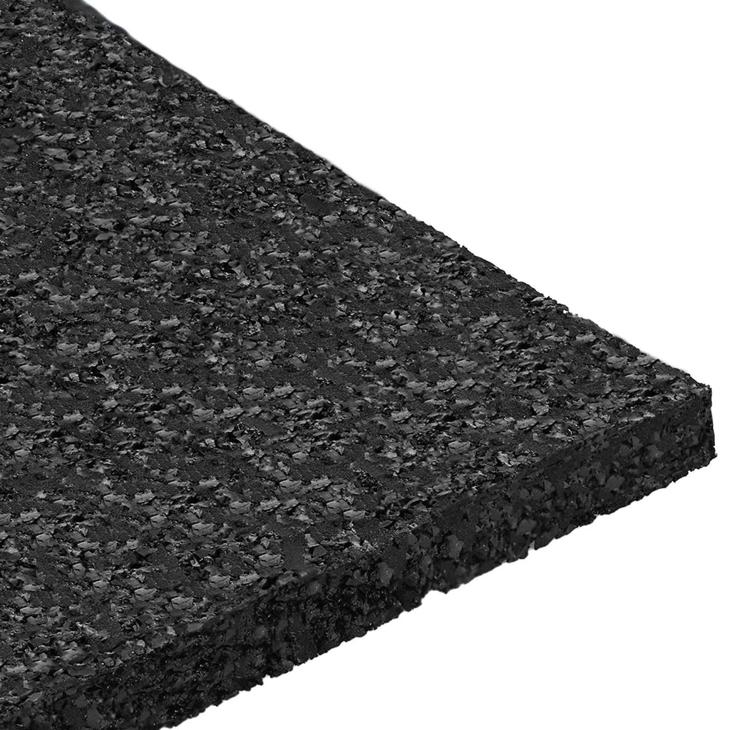 vidaXL Gummigranulat uteplatsplatta Svart 9 x 9 x 0,6 cm Gummi