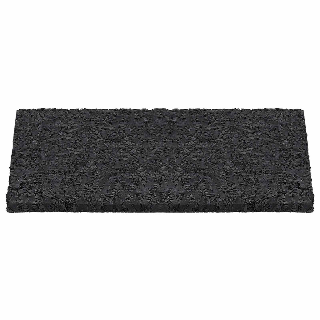 vidaXL Gummigranulat uteplatsplatta Svart 6 x 9 x 0,3 cm Gummi
