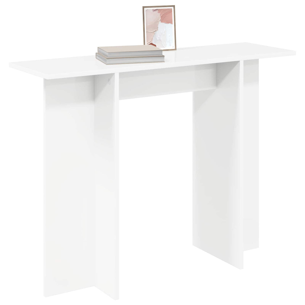 vidaXL Konsolbord Vit 100 x 30 x 75 cm Konstruerat trä