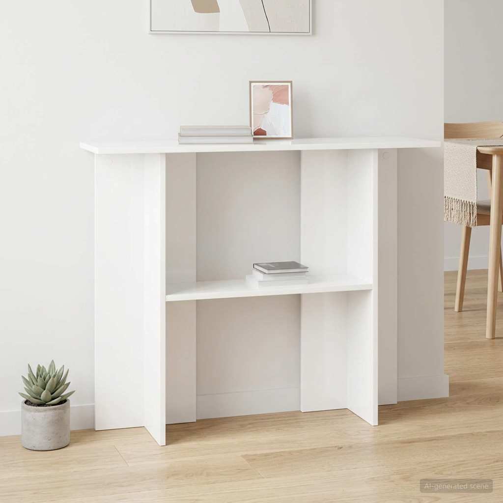 vidaXL Konsolbord Vit 100 x 30 x 75 cm Konstruerat trä