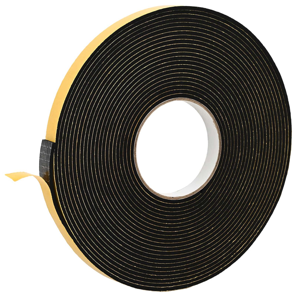 vidaXL Självhäftande skumtape 2 st Svart 20mm x 10m CR skum
