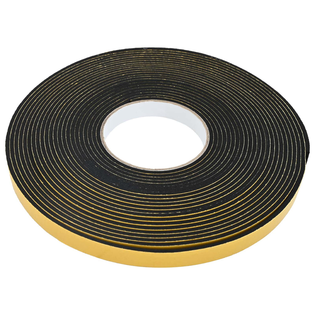 vidaXL Självhäftande skumtape 2 st Svart 20mm x 10m CR skum