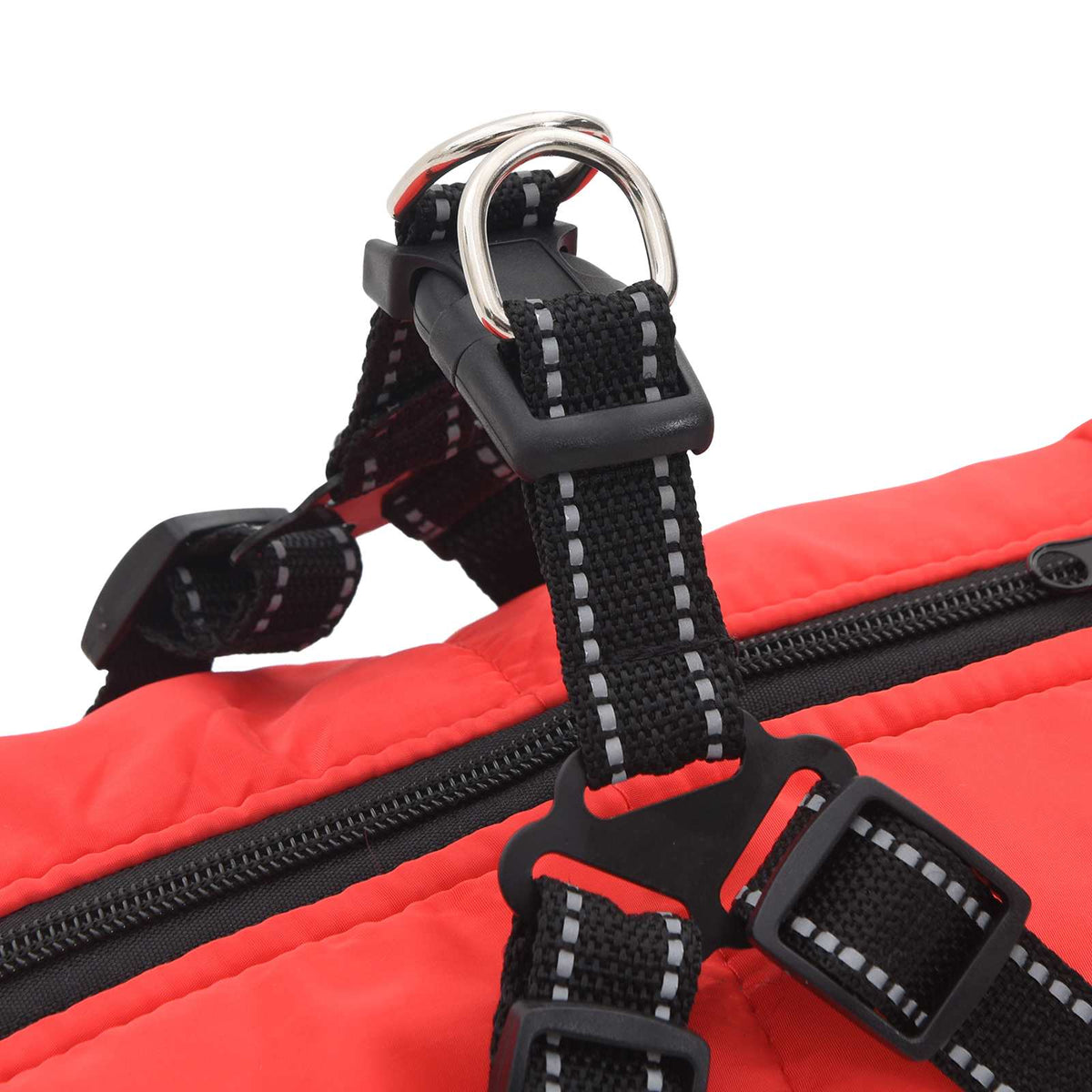 vidaXL Hund Kappa Röd L68 Fleece och Polyester
