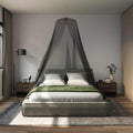 vidaXL Myggnät för säng 3 st 156 mesh Svart Ø56 x 220 cm Polyester
