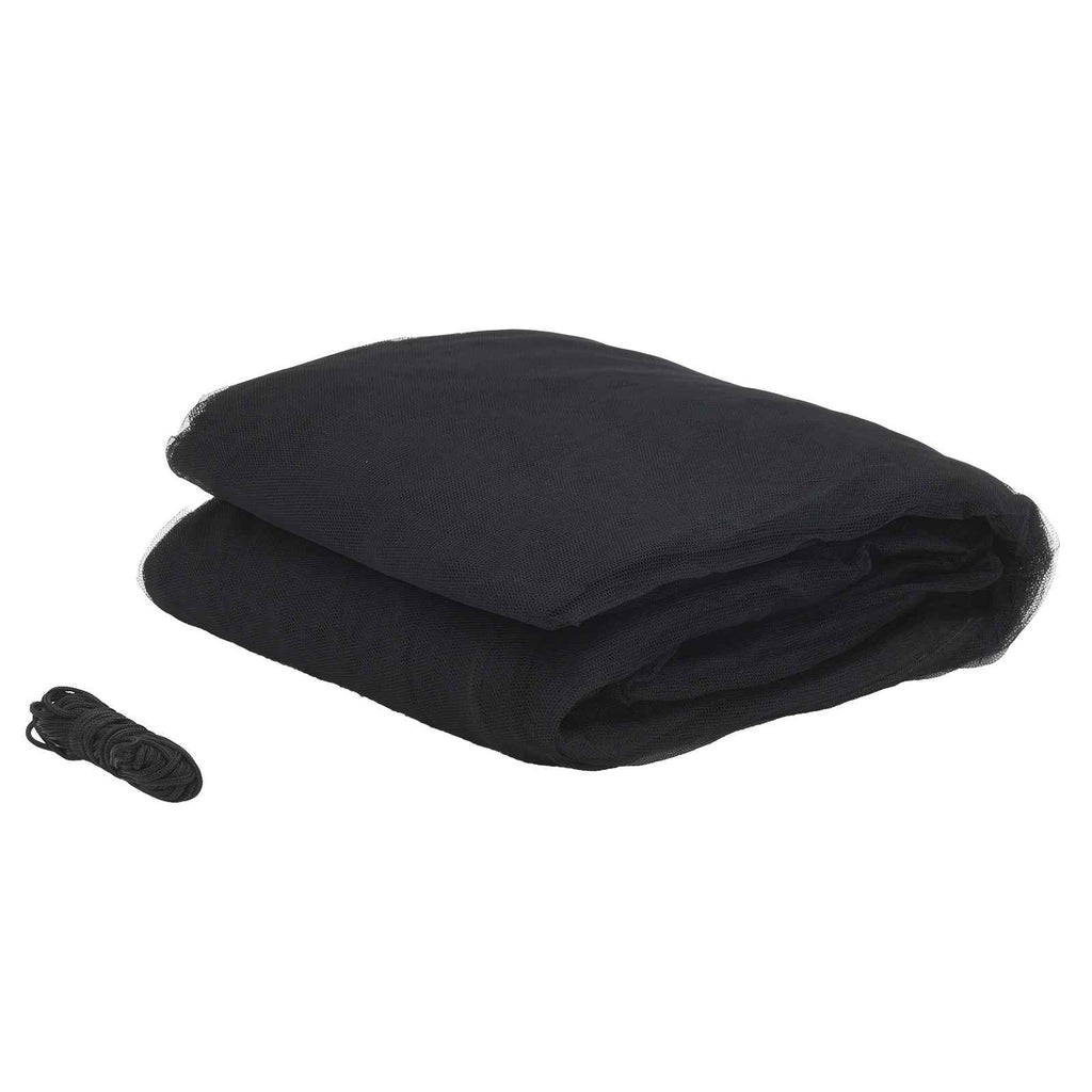 vidaXL Myggnät för säng 3 st 156 mesh Svart Ø56 x 220 cm Polyester