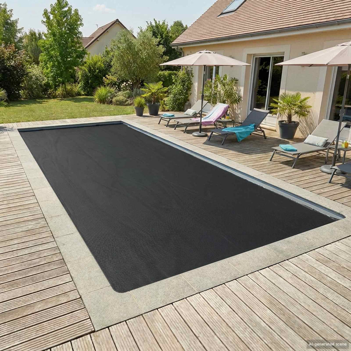 vidaXL Solar Pool Cover Tung Kvalitet 975 x 488 cm 0,2 mm Fyrkantig