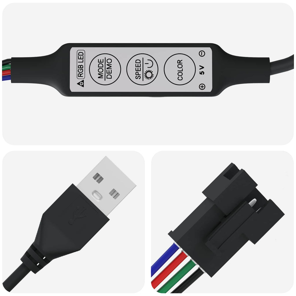 vidaXL LED Band 12 st Svart och Transparent Koppar och plast