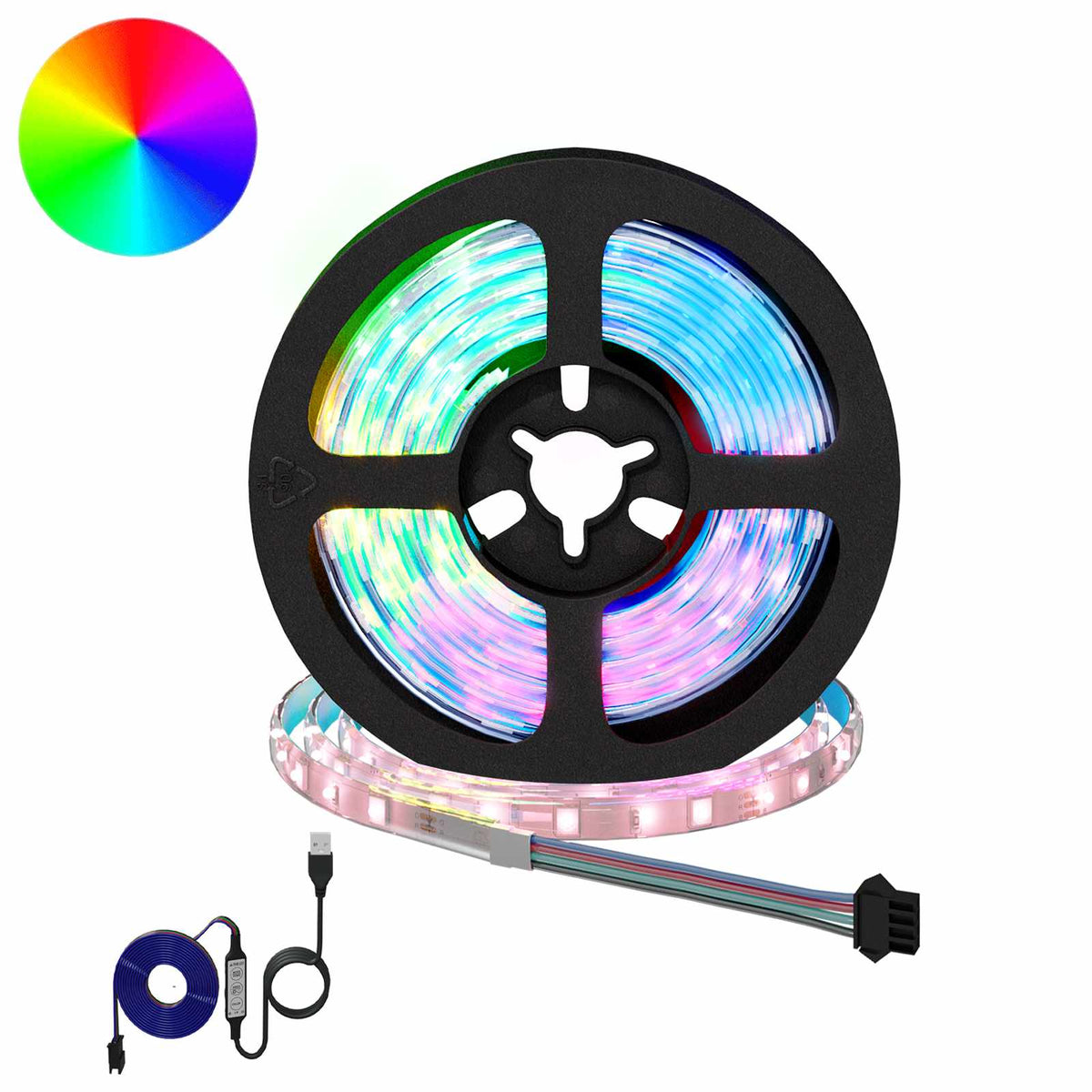 vidaXL LED Band 12 st Svart och Transparent Koppar och plast