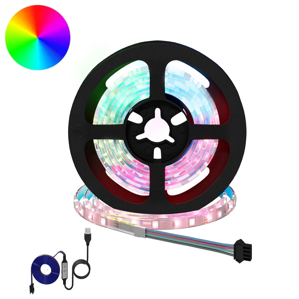 vidaXL LED Band 2 st Svart och Transparent Koppar och plast