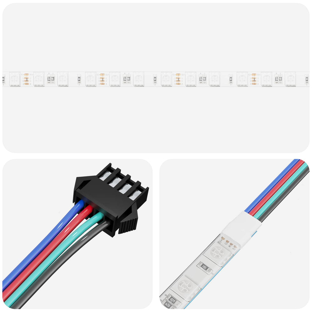 vidaXL LED Band 12 st Svart och Transparent Koppar och plast