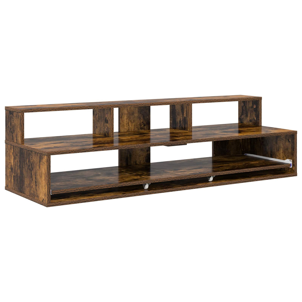 vidaXL Studio skrivbord Rökt ek 110 x 42,5 x 36 cm Konstruerat trä