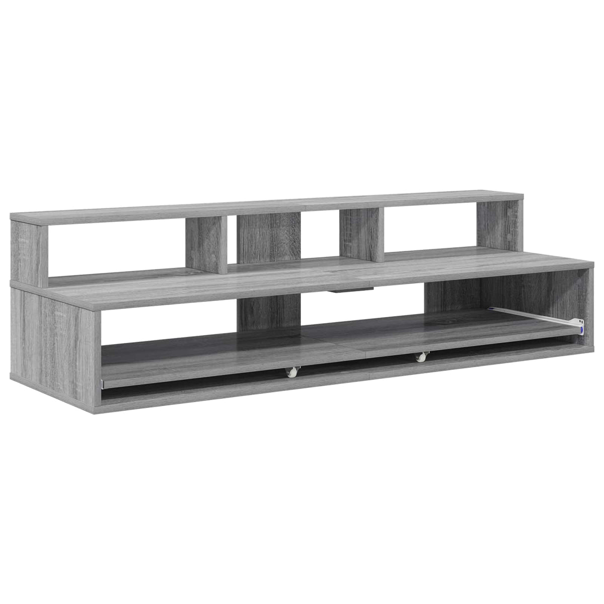 vidaXL Studio skrivbord Grå Sonoma 110 x 42,5 x 36 cm Konstruerat trä