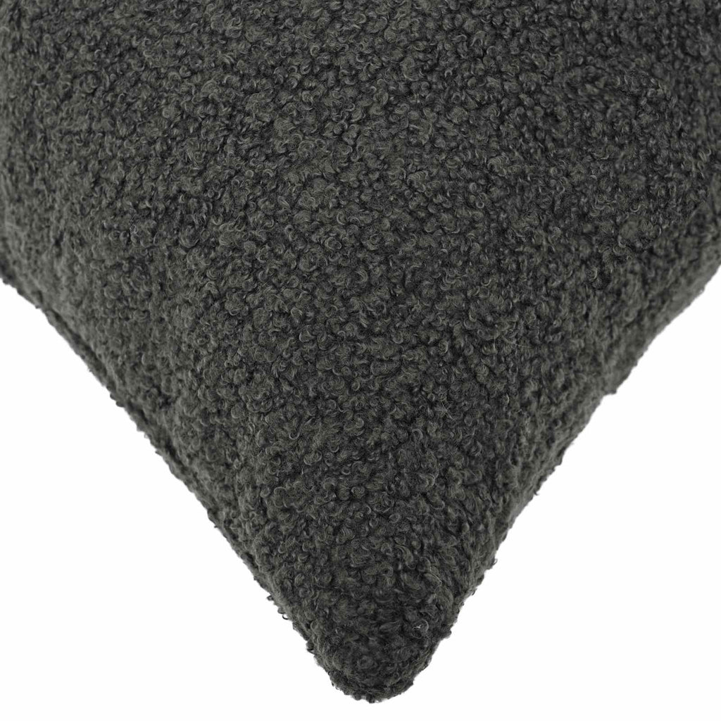 vidaXL Kuddöverdrag 6 st HEERLEN Mörkgrå 30 x 30 cm Bouclé