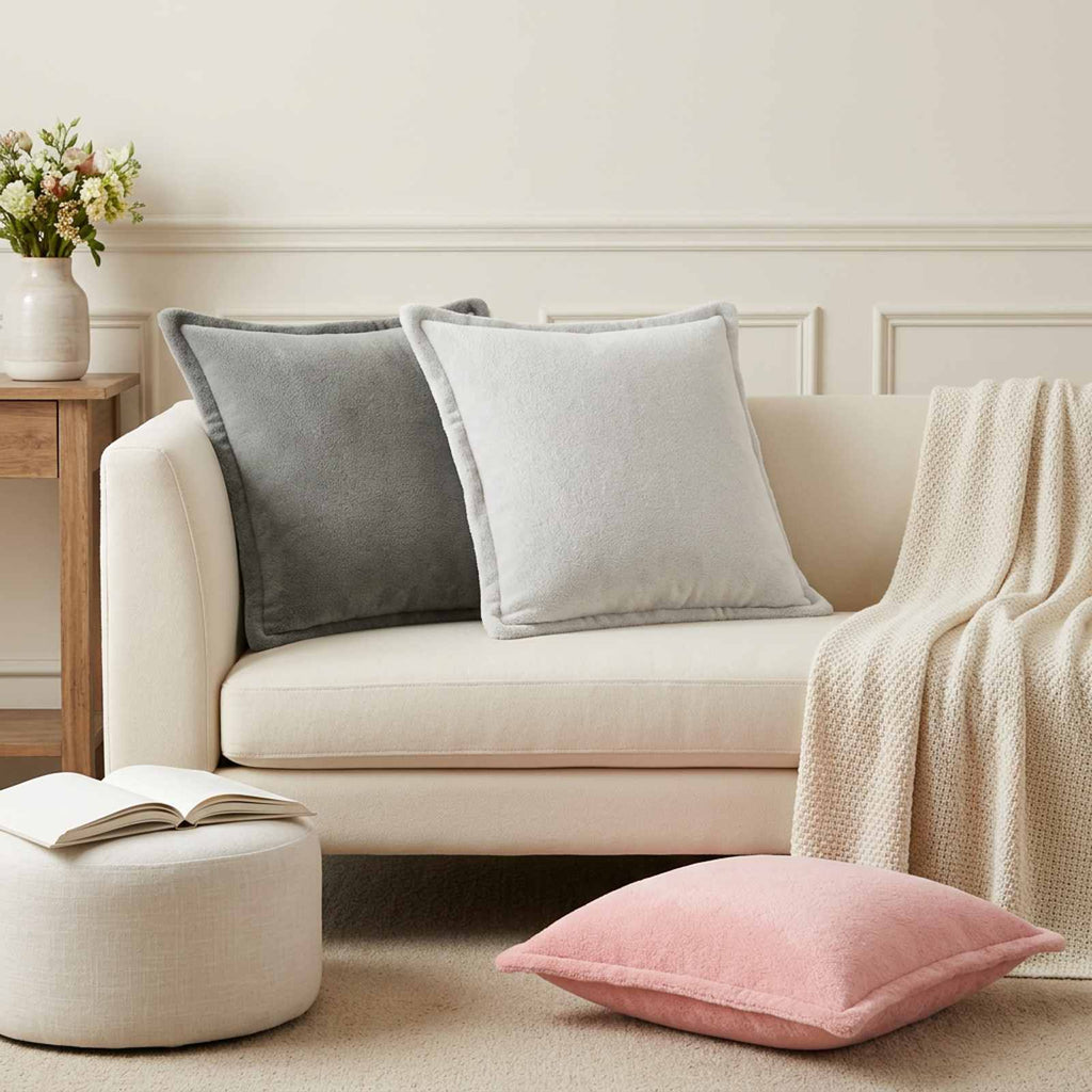 vidaXL Kasta Kudde 2 st HOUTEN Mörkgrå 45 x 45 cm Flanell