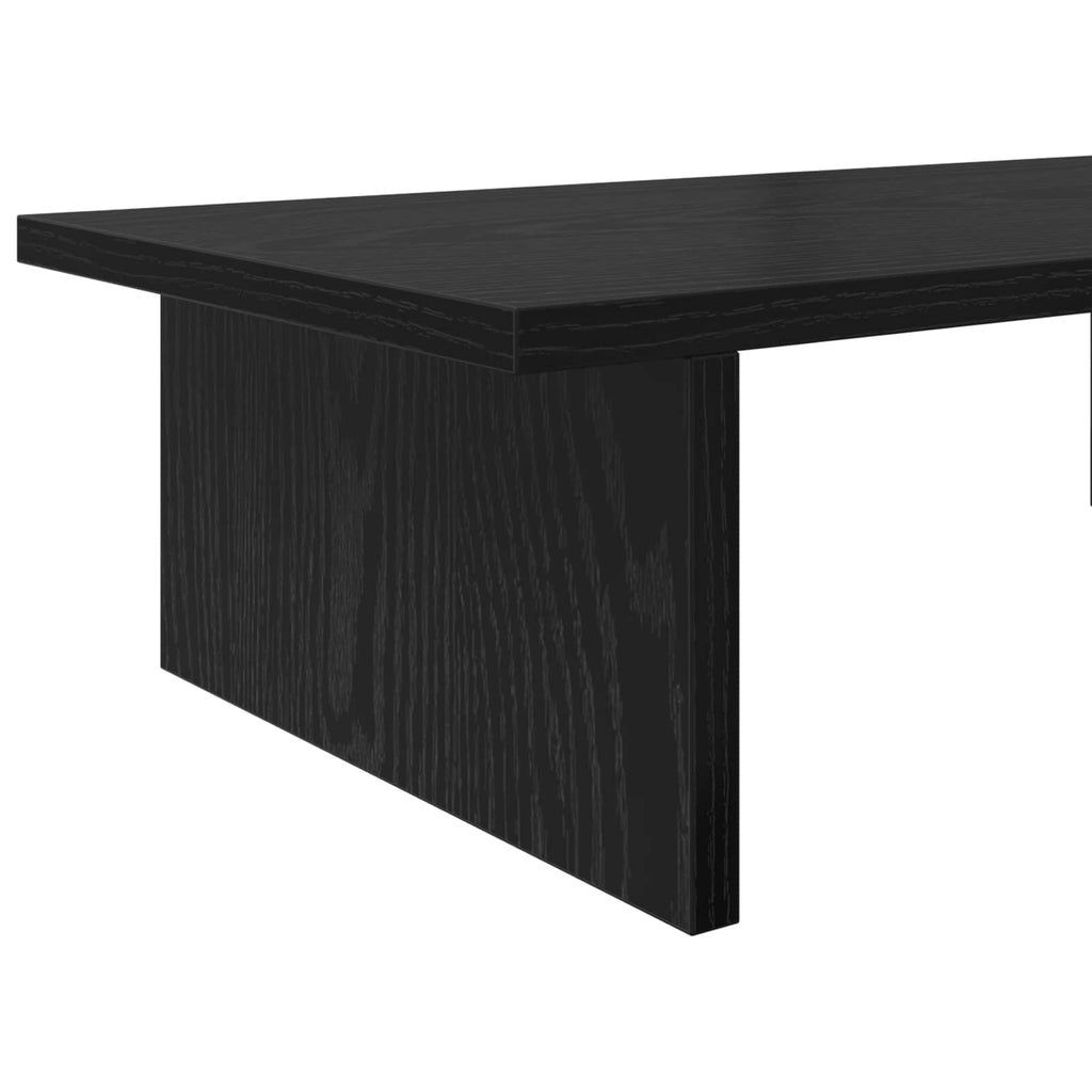 vidaXL Monitorställ Svart ek 100 x 27 x 15 cm Konstruerat trä