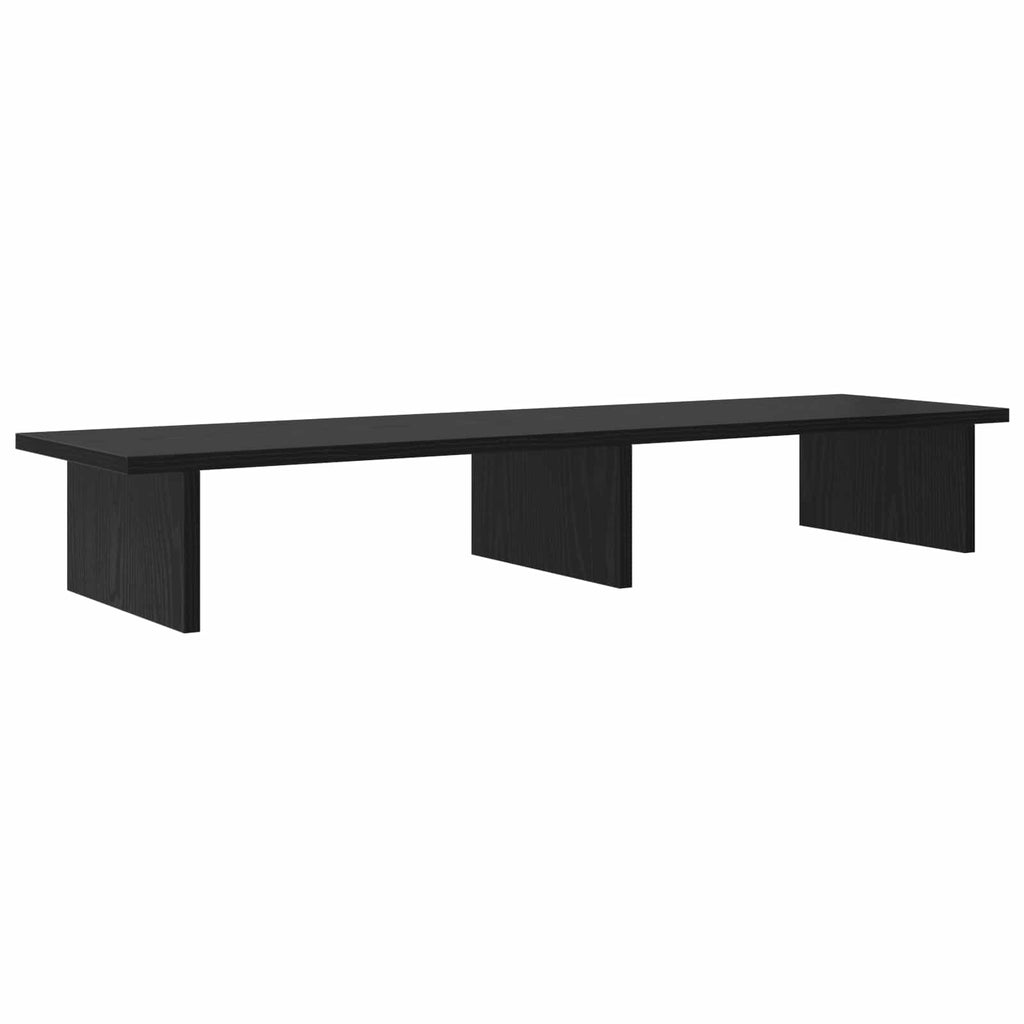 vidaXL Monitorställ Svart ek 100 x 27 x 15 cm Konstruerat trä