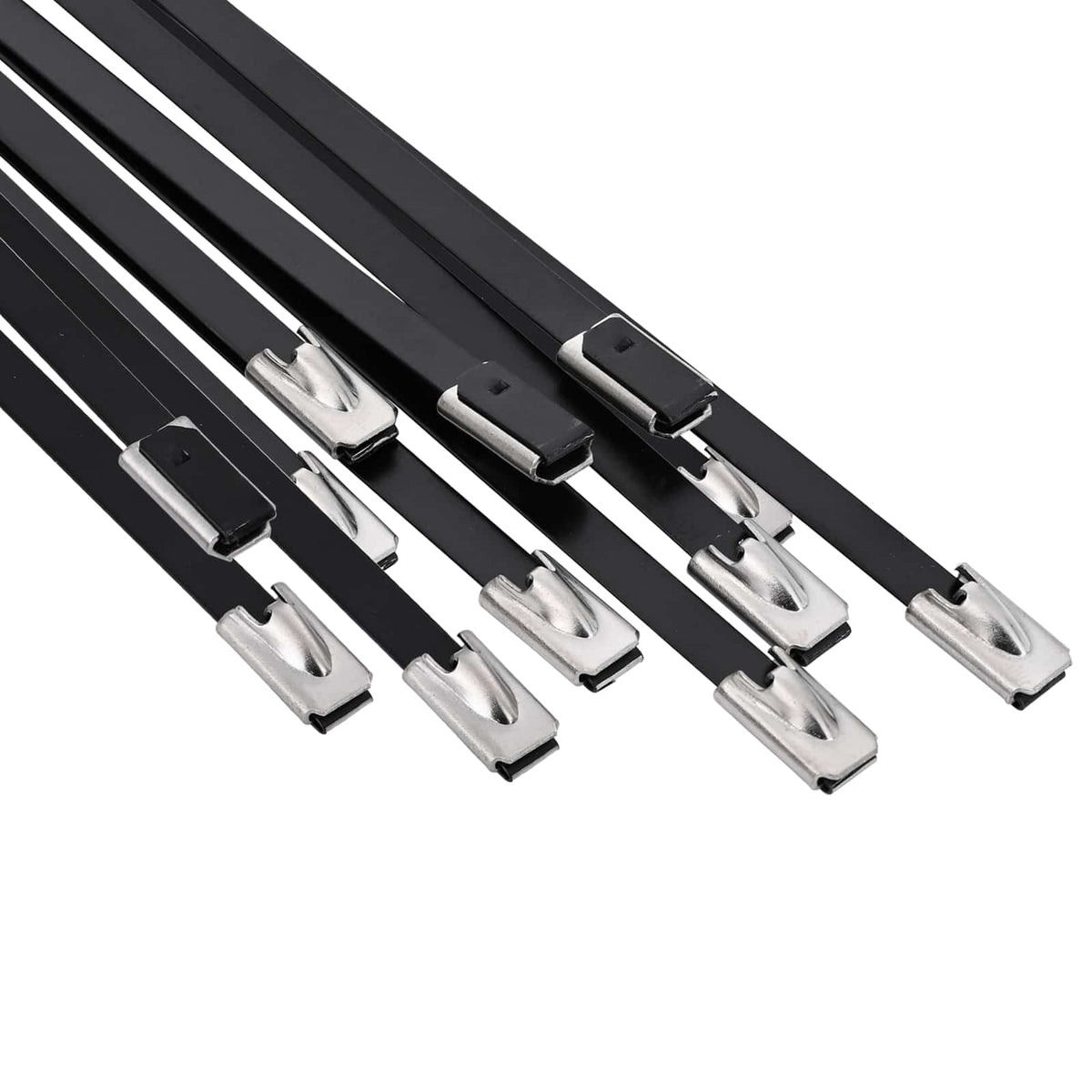 vidaXL Kabelbindare 12 st 4,6 x 150 mm Svart