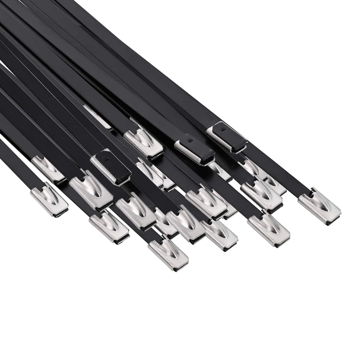 vidaXL Kabelbindare 25 st 4,6 x 600 mm Svart