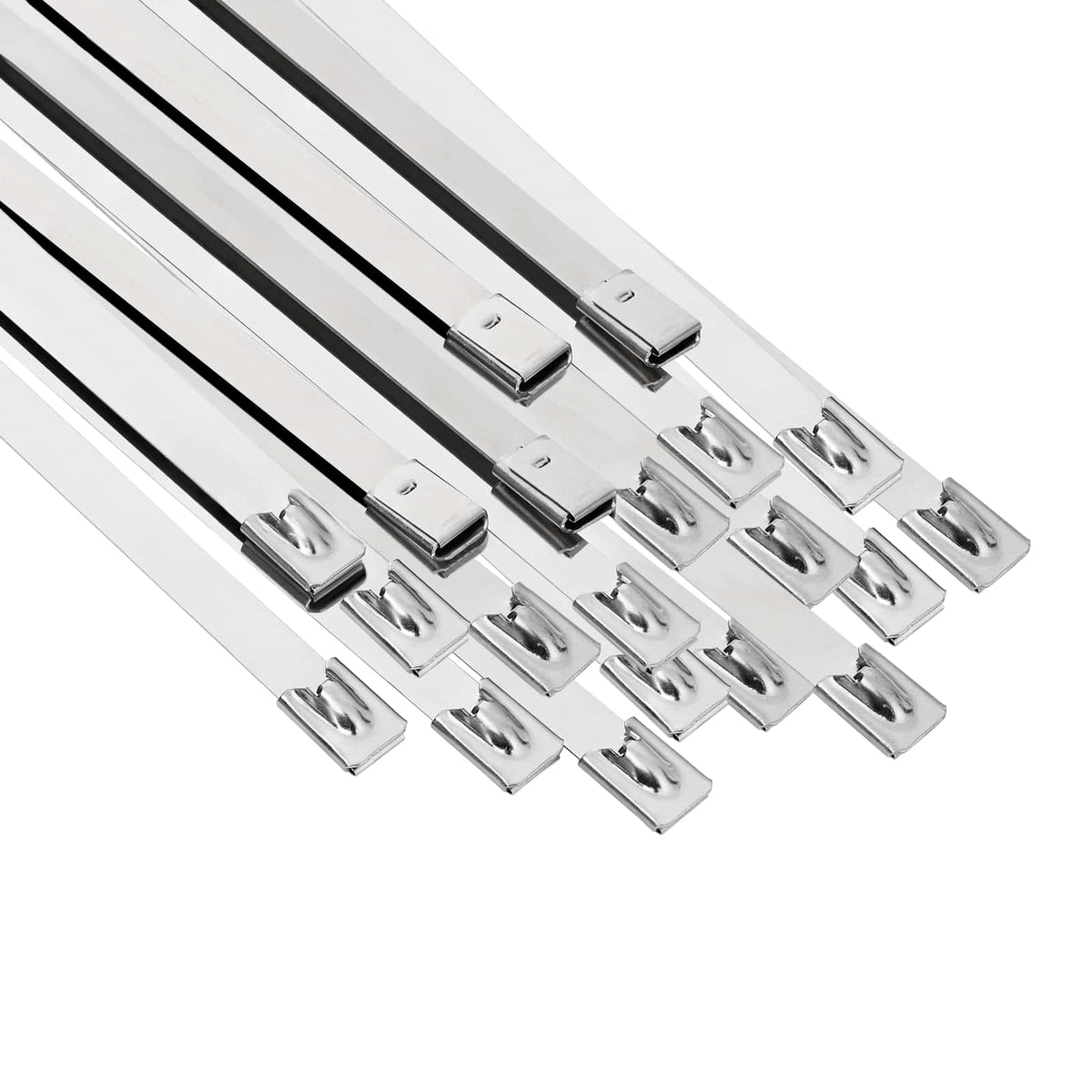vidaXL Kabelbindare 25 st 7,9 x 300 mm Silver