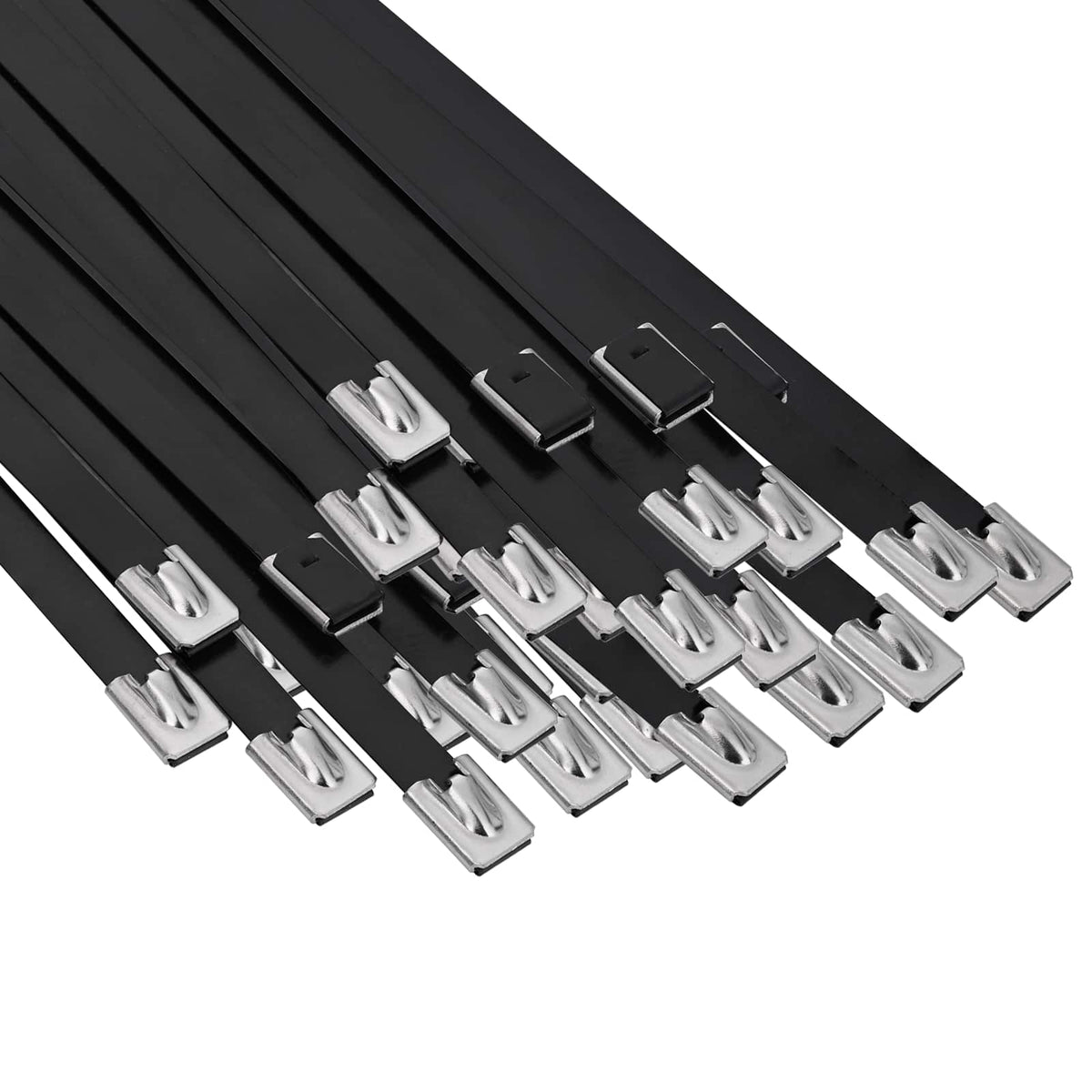 vidaXL Kabelbindare 250 st 7,9 x 350 mm Svart