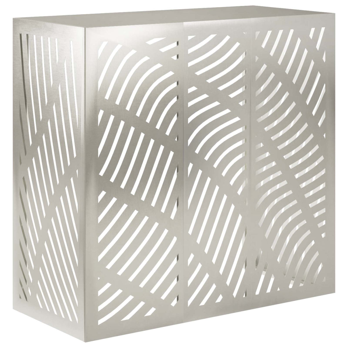 vidaXL Täckning för Luftkonditionering Silver 110 x 50 x 105 cm