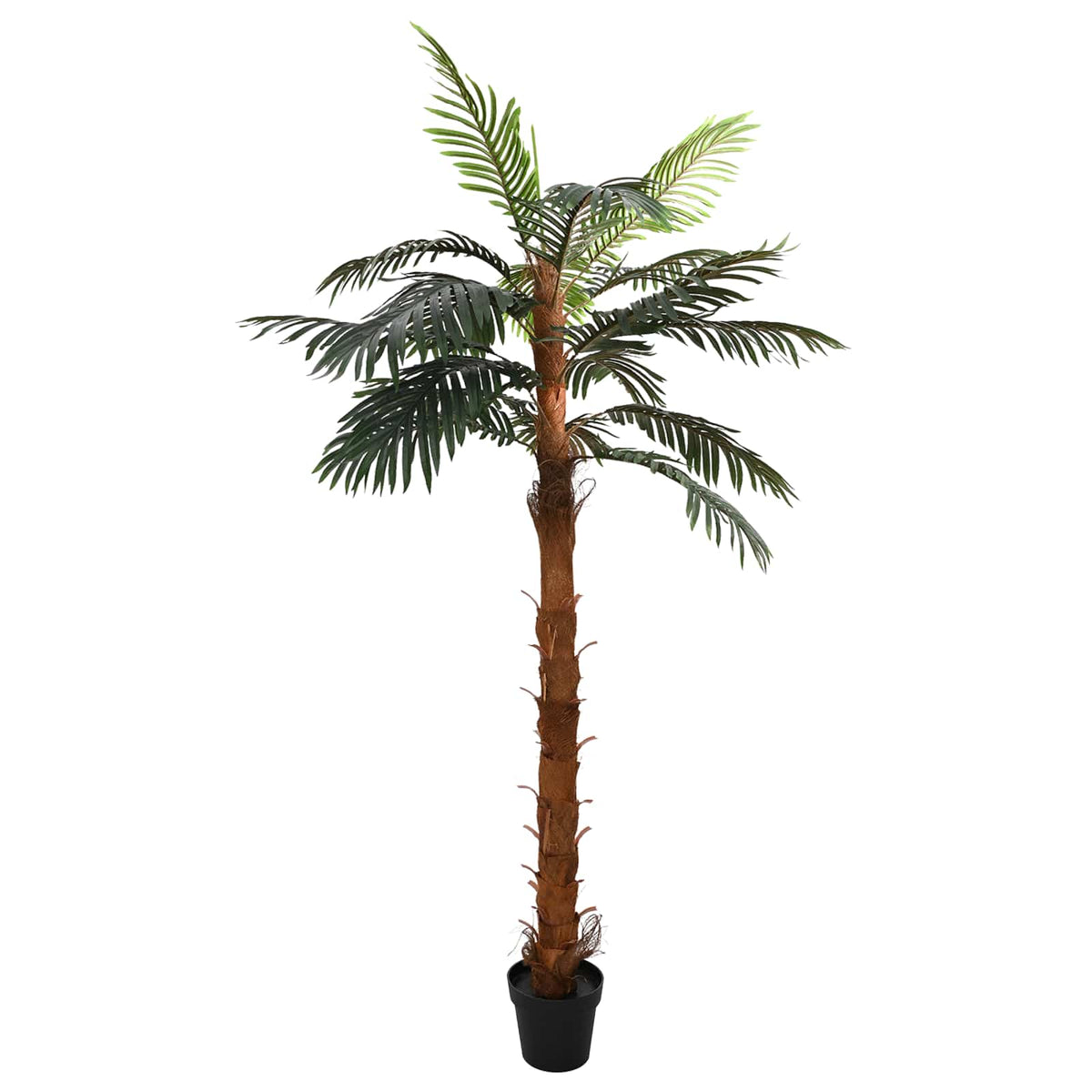 vidaXL Konstgjort Cocuspalm Träd Grön 70 x 20 x 200 cm Tyg och Bambun