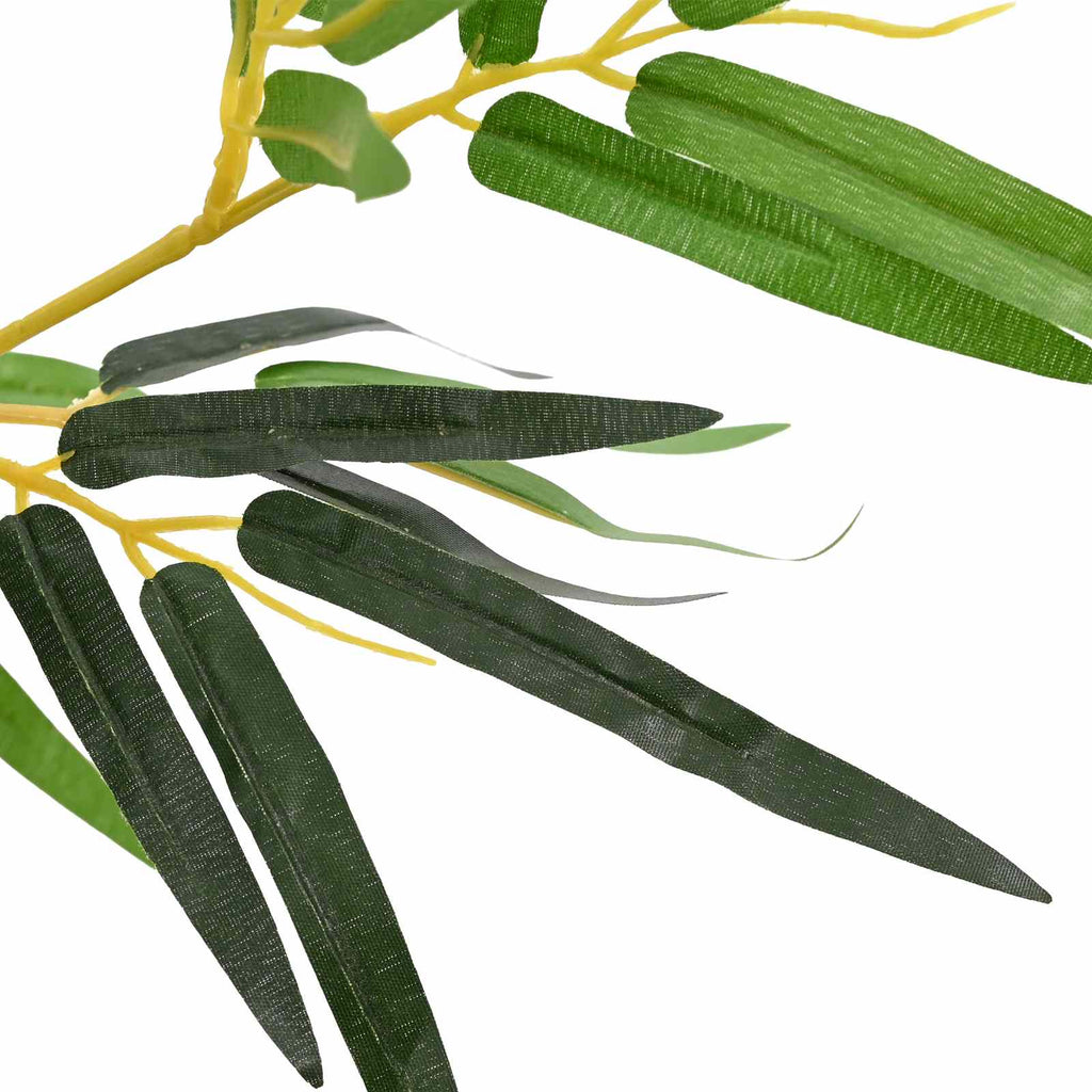 vidaXL Konstgjort bambuträ Grön 75,5 x 18 x 175 cm Tyg och Bambun