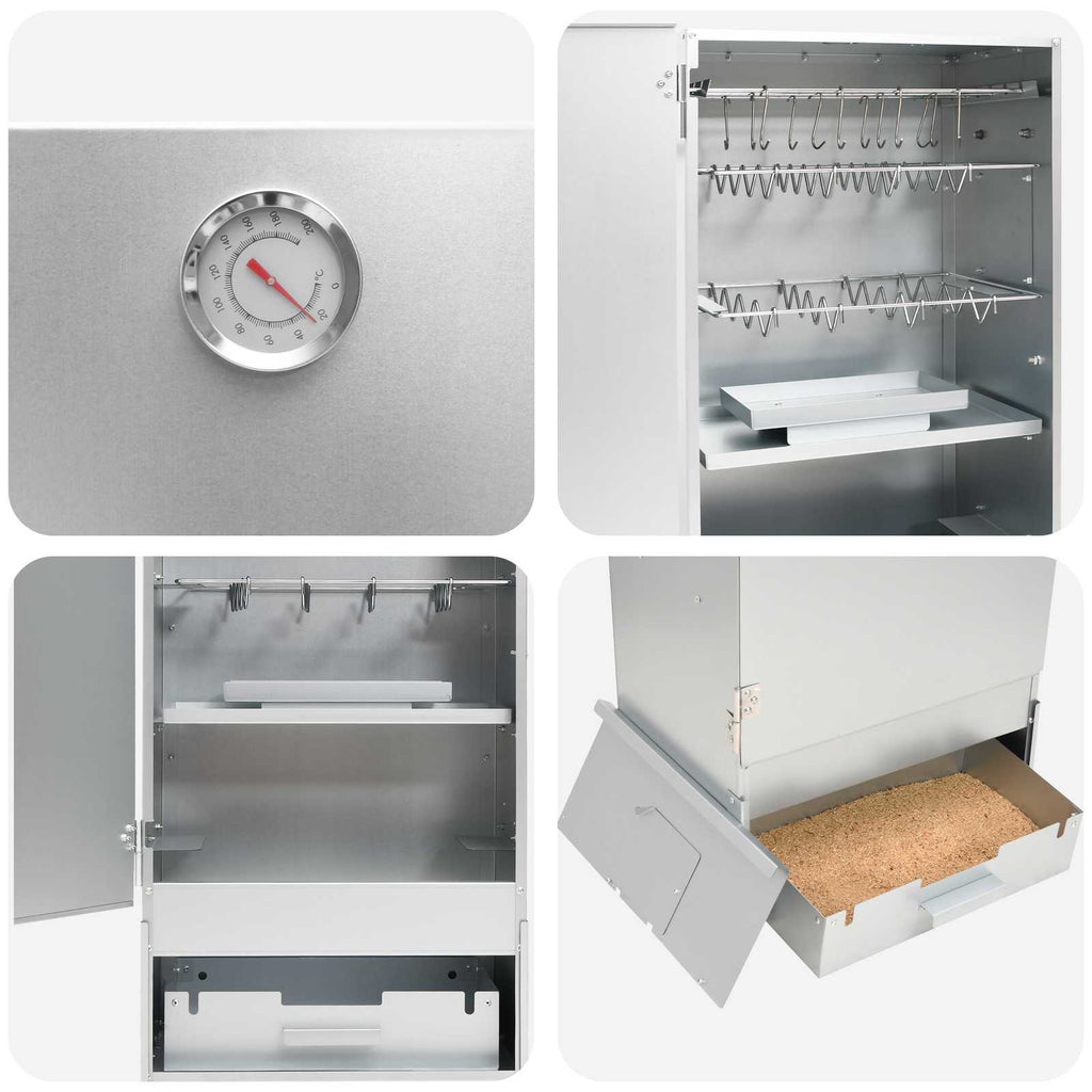 vidaXL Röko 3 st 44,5 x 29 x 83 cm Galvaniserat stål Silver