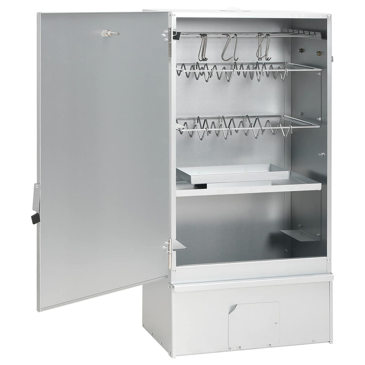 vidaXL Röko 3 st 44,5 x 29 x 83 cm Galvaniserat stål Silver
