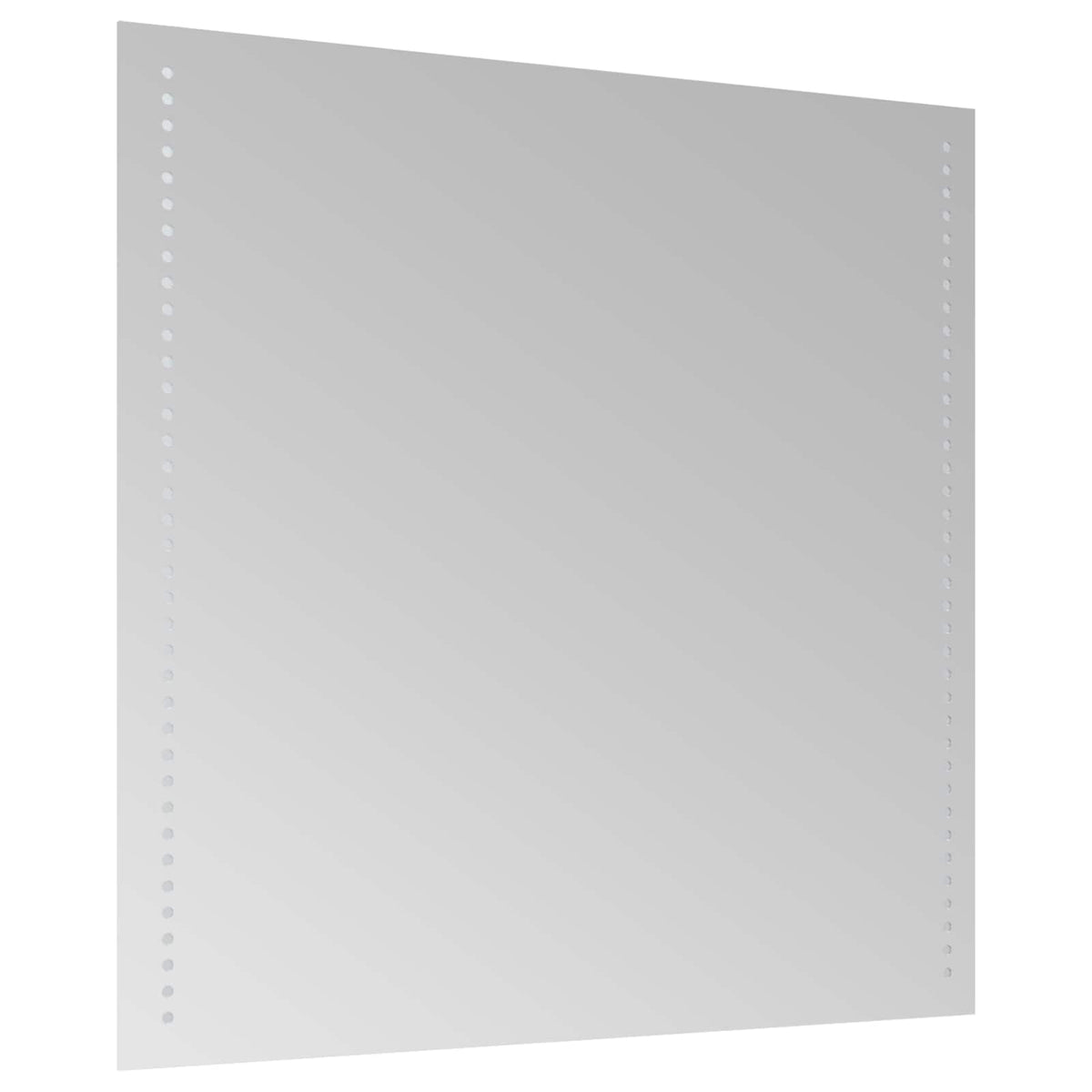 vidaXL LED Badrumsspegel med spegel Transparent 60 x 60 cm härdat glas